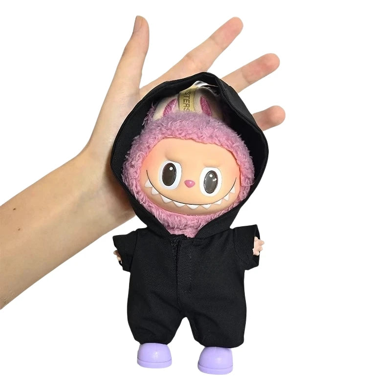 17cm Labubu Windbreaker Suitable for Labubu V1 V2 V3 Doll Fashion DIY Clothing Accessories Cute Clothes Children's Toy Gift