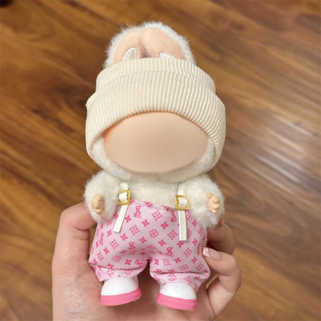 For 15-17cm Labubu V1 V2 Multi-style Clothes Accessories Diy Clothes Gift Bear Overalls Series Clothes Accessories No Doll