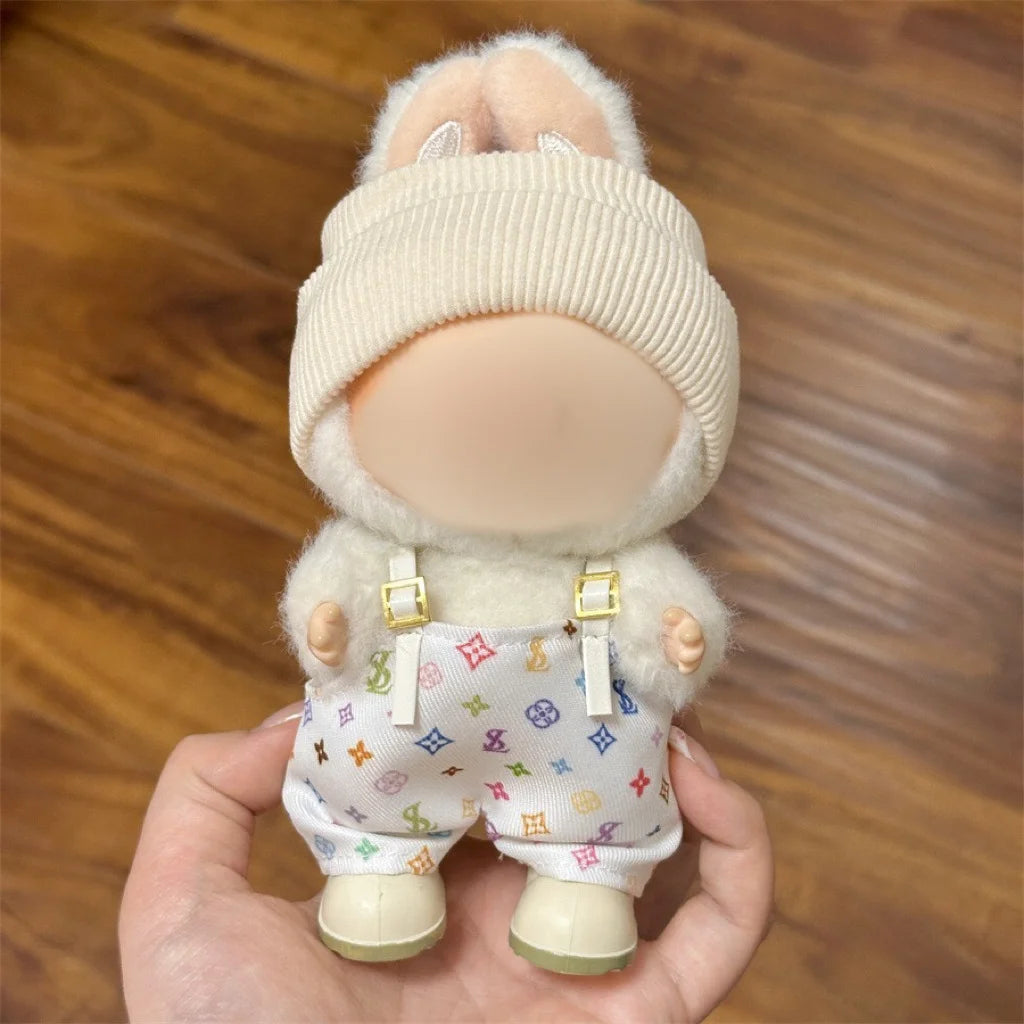 For 15-17cm Labubu V1 V2 Multi-style Clothes Accessories Diy Clothes Gift Bear Overalls Series Clothes Accessories No Doll