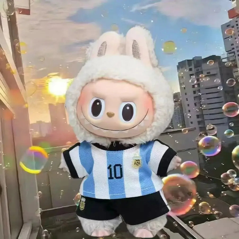 Cute Clothes For Labuibu17cm First Second Generation Labubu Basketball Clothes Cute Doll