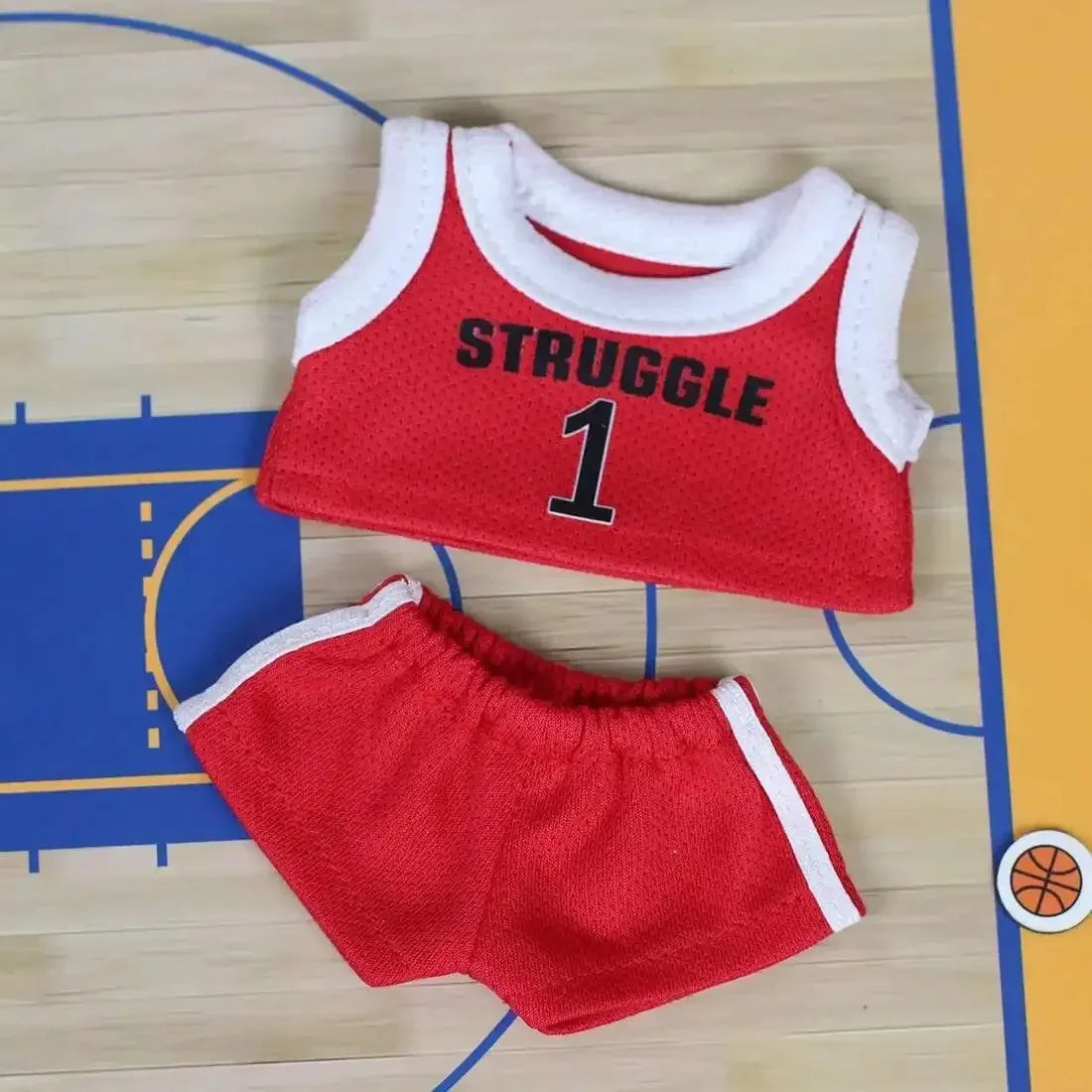 Cute Clothes For Labuibu17cm First Second Generation Labubu Basketball Clothes Cute Doll