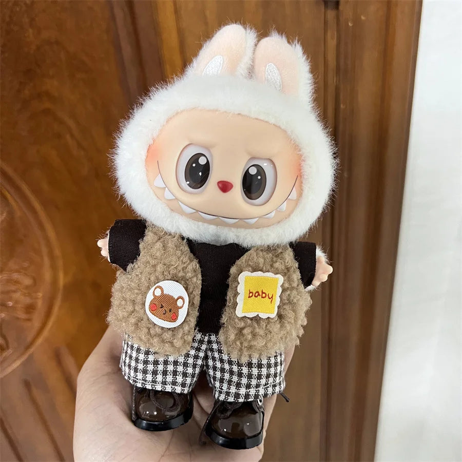 For 15-17cm Labubu V1 V2 Multi-style Clothes Accessories Diy Clothes Gift Bear Overalls Series Clothes Accessories No Doll