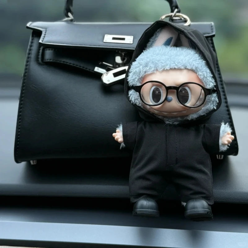 17cm Labubu Windbreaker Suitable for Labubu V1 V2 V3 Doll Fashion DIY Clothing Accessories Cute Clothes Children's Toy Gift