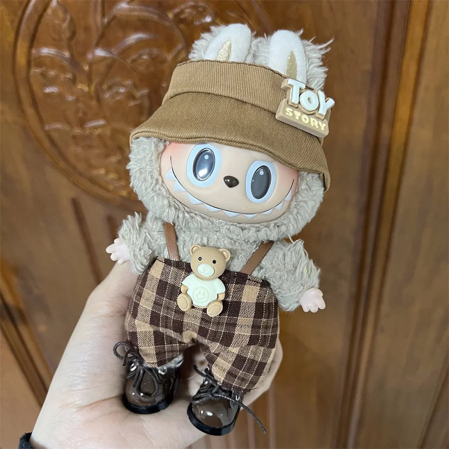 For 15-17cm Labubu V1 V2 Multi-style Clothes Accessories Diy Clothes Gift Bear Overalls Series Clothes Accessories No Doll
