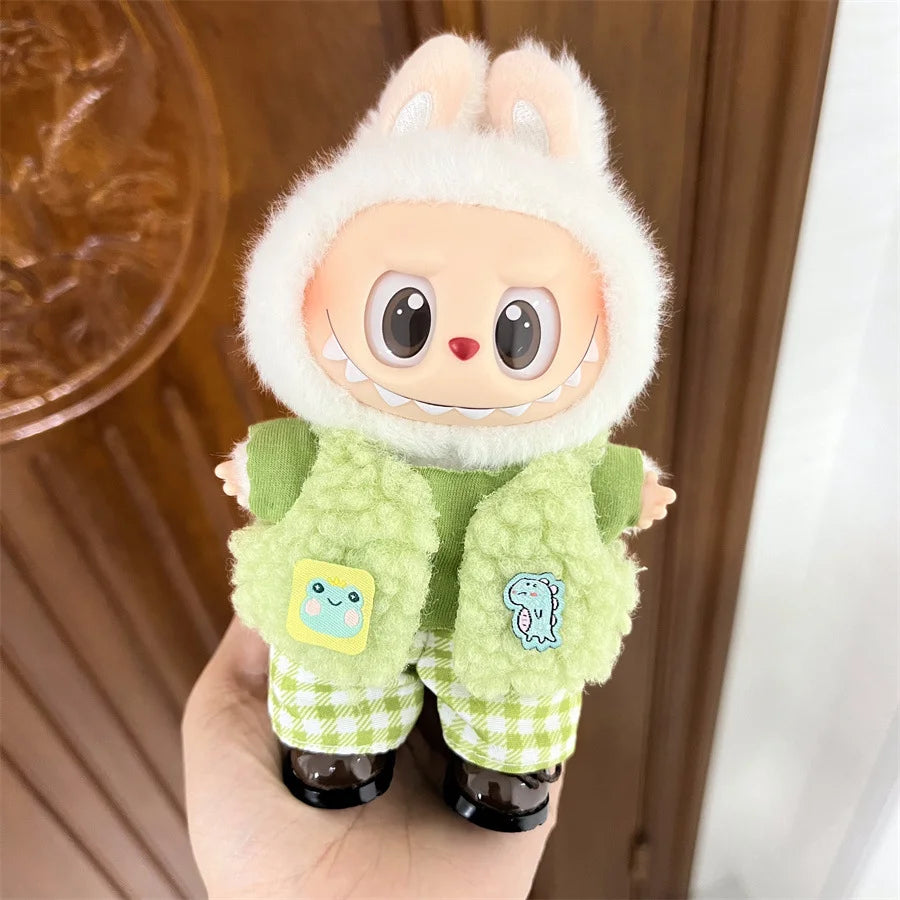 For 15-17cm Labubu V1 V2 Multi-style Clothes Accessories Diy Clothes Gift Bear Overalls Series Clothes Accessories No Doll