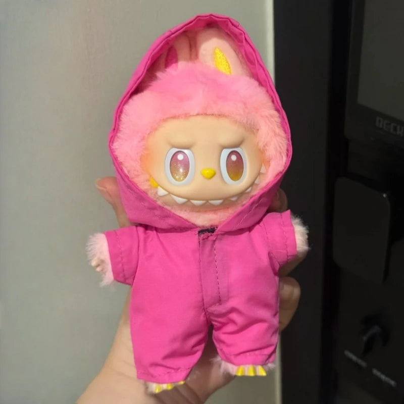 17cm Labubu Windbreaker Suitable for Labubu V1 V2 V3 Doll Fashion DIY Clothing Accessories Cute Clothes Children's Toy Gift
