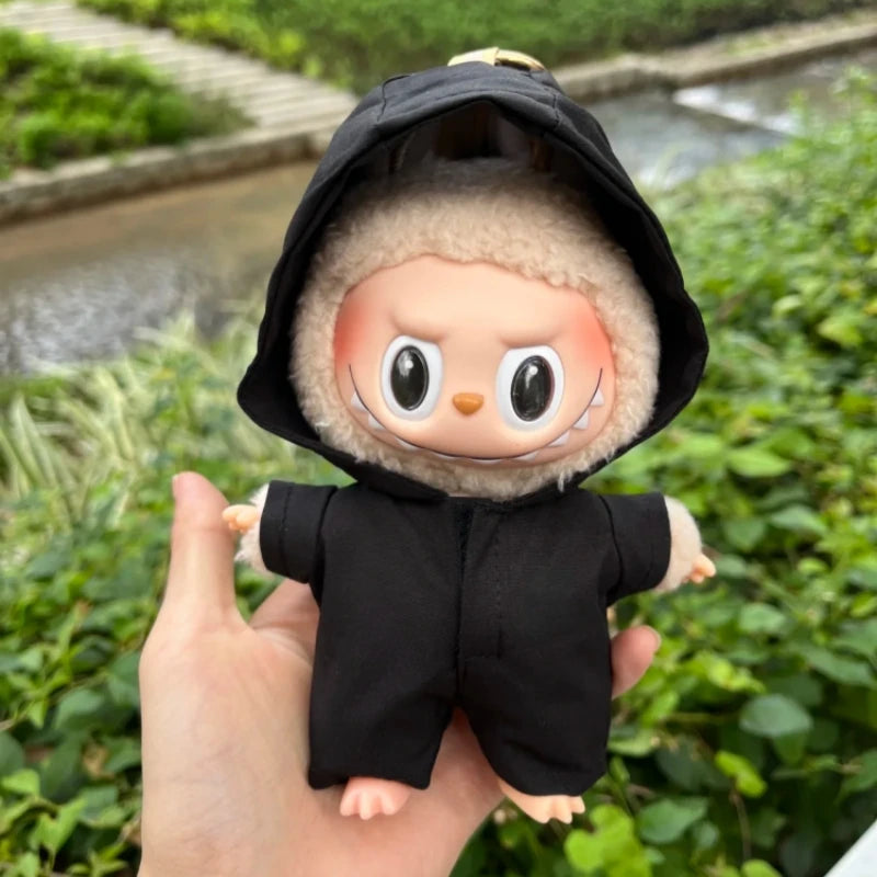 17cm Labubu Windbreaker Suitable for Labubu V1 V2 V3 Doll Fashion DIY Clothing Accessories Cute Clothes Children's Toy Gift