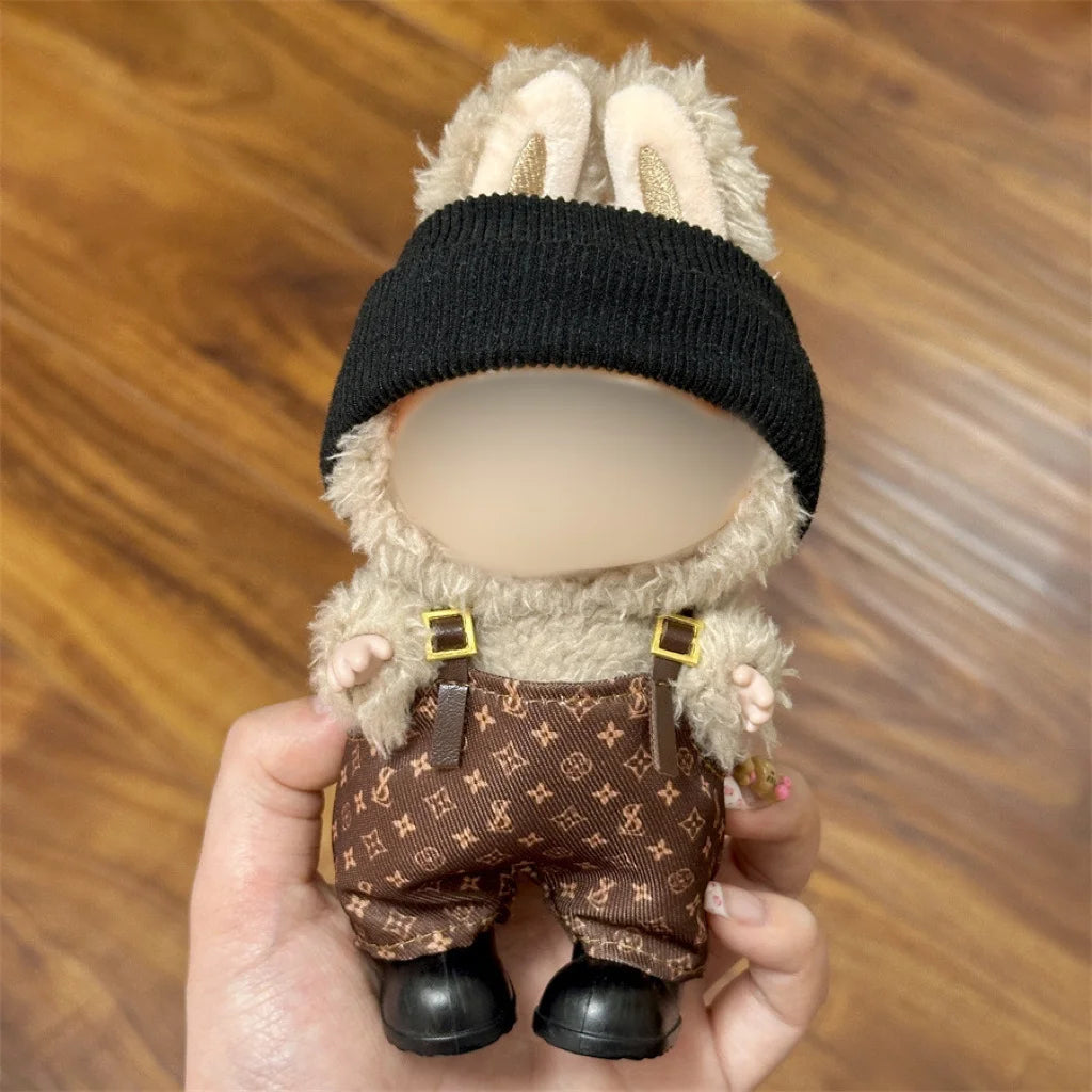 For 15-17cm Labubu V1 V2 Multi-style Clothes Accessories Diy Clothes Gift Bear Overalls Series Clothes Accessories No Doll