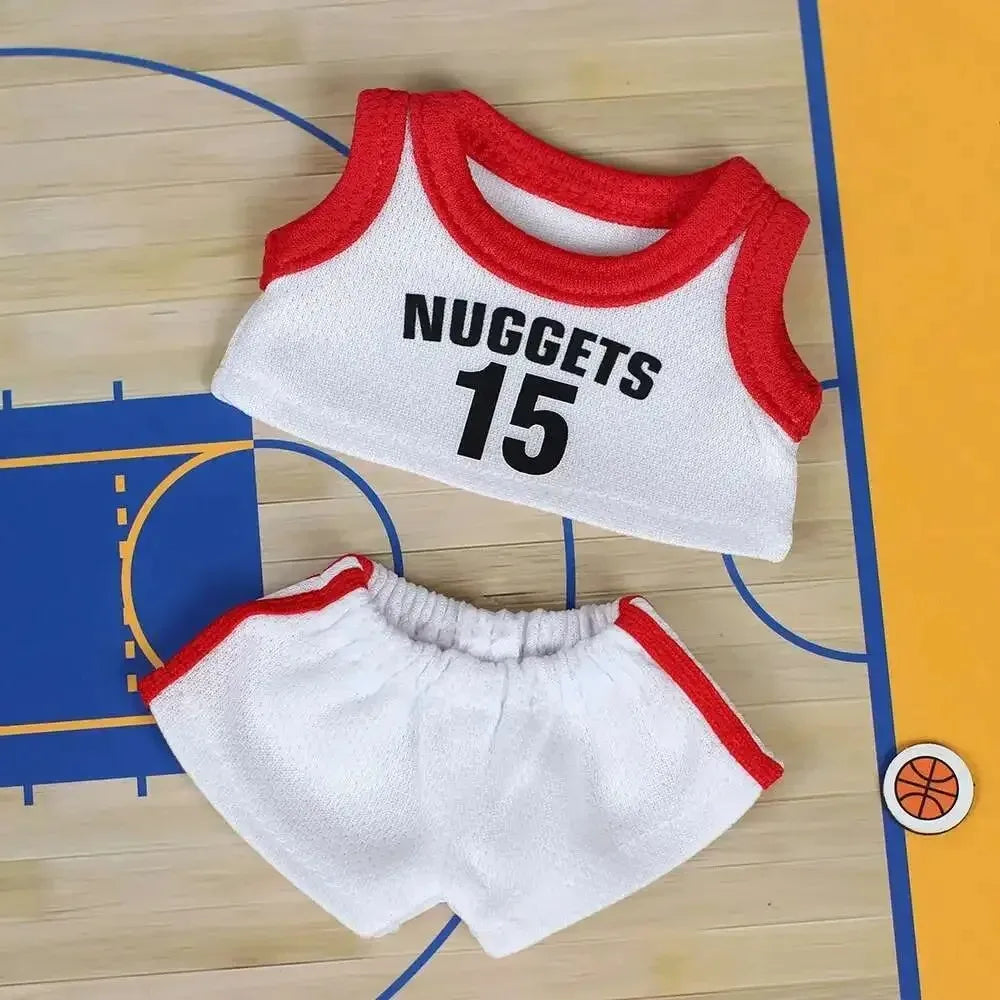 Cute Clothes For Labuibu17cm First Second Generation Labubu Basketball Clothes Cute Doll
