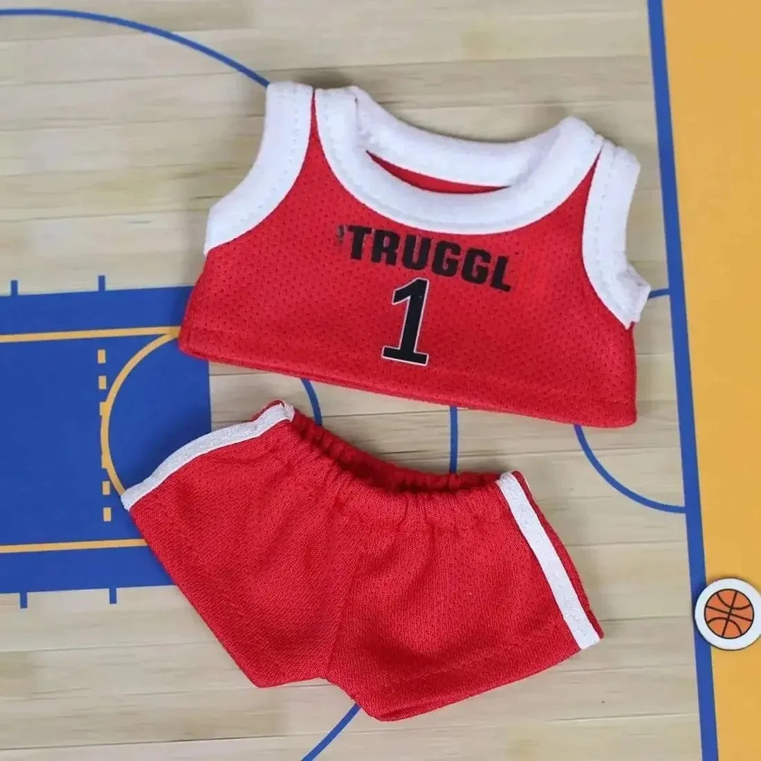 Cute Clothes For Labuibu17cm First Second Generation Labubu Basketball Clothes Cute Doll