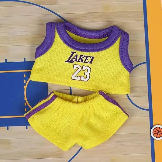 Cute Clothes  For Labuibu17cm First Second Generation Labubu Basketball Clothes Cute Doll