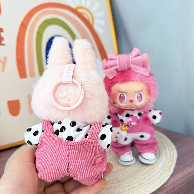 Labubu Polka Dot Pink Outfit Set