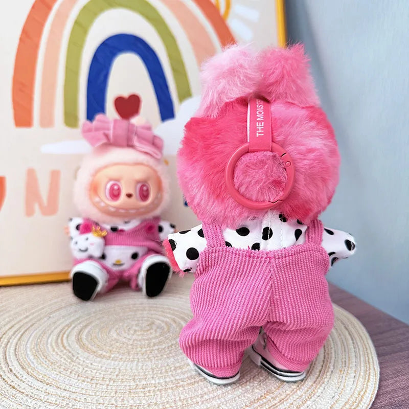Labubu Polka Dot Pink Outfit Set