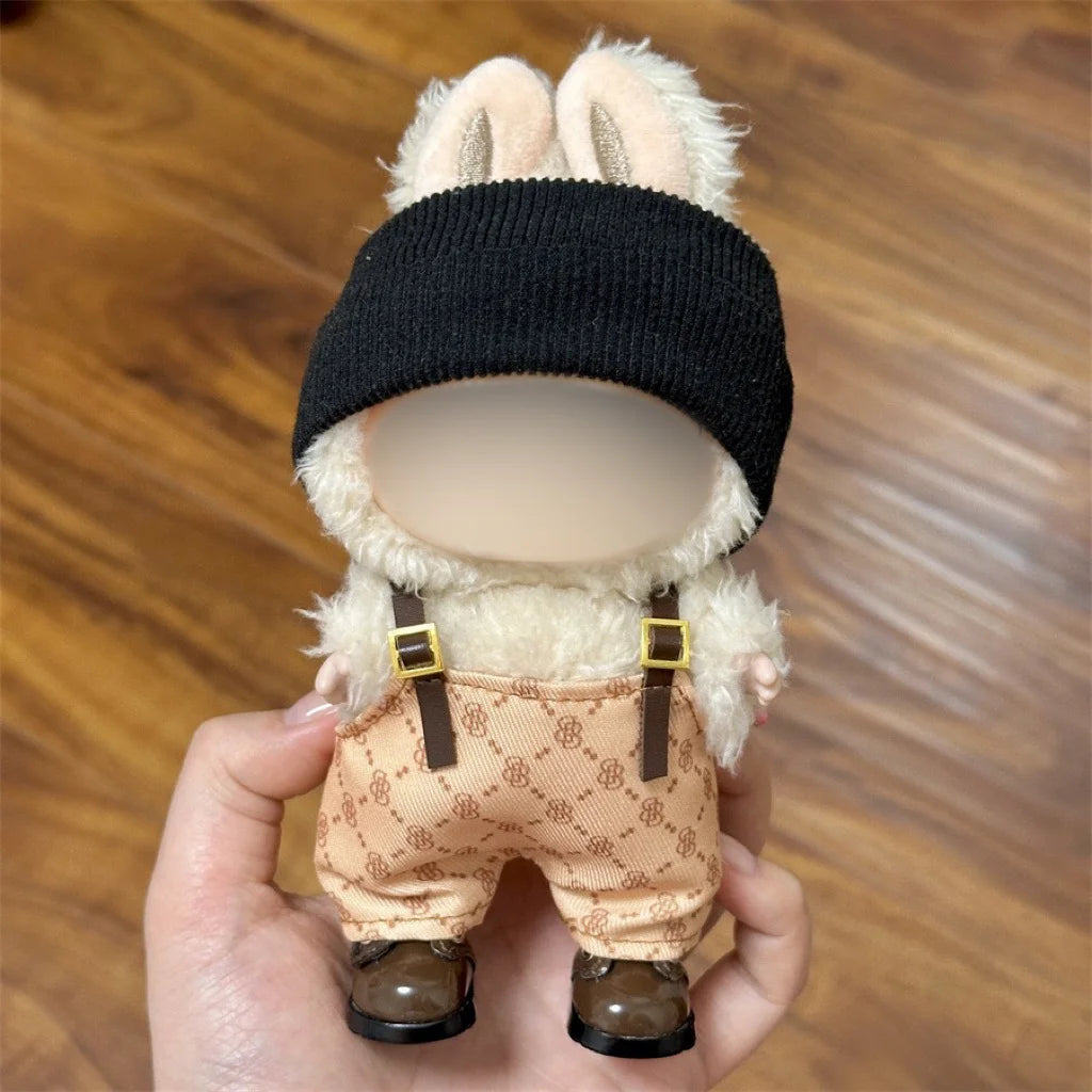 Labubu DIY Outfit – Bear Overalls Set