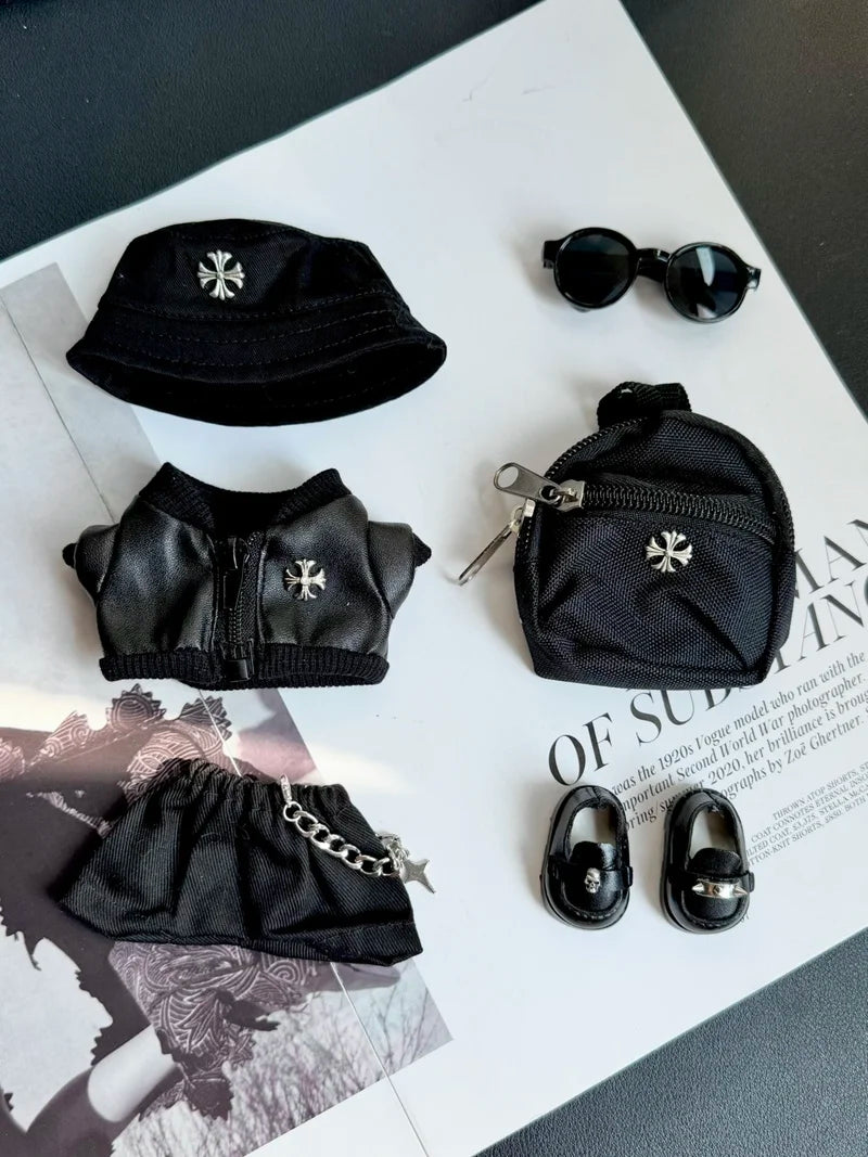 Labubu Leather Outfit – 5/6pcs Clothes Set