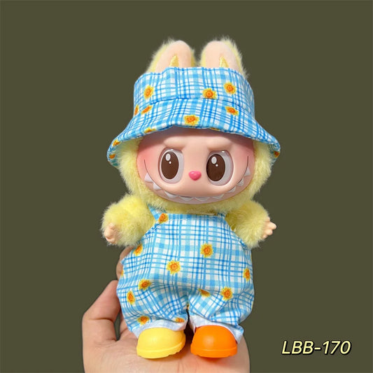 For 15-17cm Labubu V1 V2 Multi-style Clothes Accessories Diy Clothes Gift Bear Overalls Series Clothes Accessories No Doll