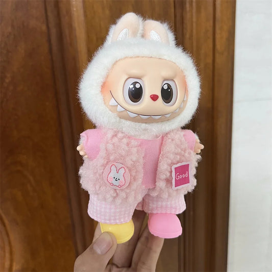 For 15-17cm Labubu V1 V2 Multi-style Clothes Accessories Diy Clothes Gift Bear Overalls Series Clothes Accessories No Doll